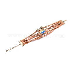 Браслет радужной гордости BJEW-F426-01G