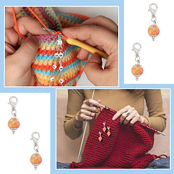 1 шт акриловые бусины для вязания счетных рядов цепочек HJEW-BC0001-34A