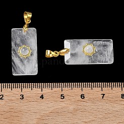 Ограненные подвески из натуральных кристаллов кварца&nbsp;G-A298-01G-10