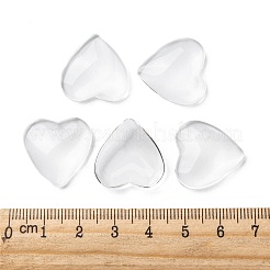 Vetro trasparente cabochon cuore&nbsp;GGLA-R021-20mm