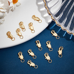 20 шт. латунные застежки-лобстеры KK-BBC0015-01A-G