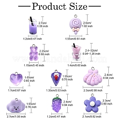 50шт 10 стиля подвески из смолы&nbsp;CRES-YW0001-32