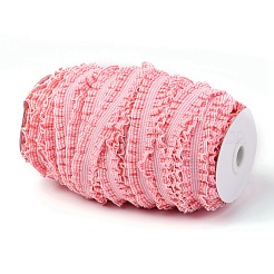 Ruban de nylon élastique à double volant en treillis&nbsp;NWIR-O010-03G