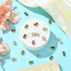 20 шт. позолоченные латунные подвески для стеклянного разъема&nbsp;KK-CJ0002-28