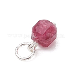 Подвески в виде кубиков из натурального разноцветного турмалина с огранкой «стол» и фурнитурой из нержавеющей стали 304.&nbsp;PALLOY-JF04875