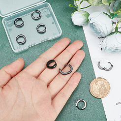 4 пара массивных серег-колец Huggie Hoop из нержавеющей стали 304&nbsp;EJEW-UN0001-87