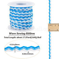Двухцветная лента из полиэстера с волнистой бахромой OCOR-GF0003-97C