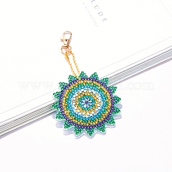 Kit di pittura diamante portachiavi fiore fai da te&nbsp;DIAM-PW0004-122