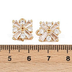 Латунные микро проложить кубического циркония подвески&nbsp;KK-H081-01G