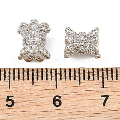 Micropave de latón transparente perlas de circonita&nbsp;CU-CBA6A75-11P