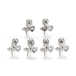 Серьги-штанги для хрящей из нержавеющей стали 201 EJEW-R147-40