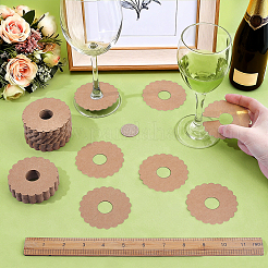 Breloques pour verres à vin en papier kraft&nbsp;DIY-WH0899-771