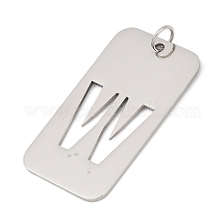 Pendentifs en acier inoxydable 304&nbsp;LS-STAS-M115-01P-W