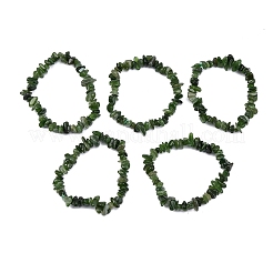 Браслеты из натурального другого нефрита с бусинами для женщин и мужчин BJEW-L038-01B