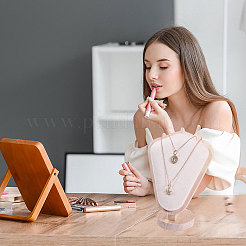 Деревянные подставки для ожерелий в форме бюста&nbsp;NDIS-WH0003-018A