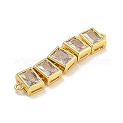 Латунь с покрытием из прозрачного кубического циркония&nbsp;KK-C074-19G-01