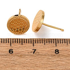 Латунь серьги EJEW-F384-17G-01