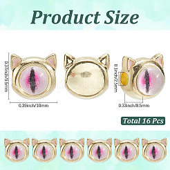 16 шт. бусины из сплава смолы FIND-SC0015-38