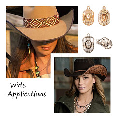 60 шт. 3-х цветные подвески из цинкового сплава в тибетском стиле TIBEP-BT0001-06