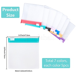 35 Stück 7 Farben Eva-Kunststoff-Zip-Lock-Beutel&nbsp;ABAG-SP0001-18A
