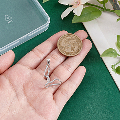 1 шт. 925 оправы для подвески из стерлингового серебра в форме кабошона STER-ME0001-43