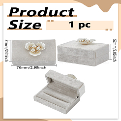 Цветочный бархатный органайзер для колец и украшений CON-WH0089-146