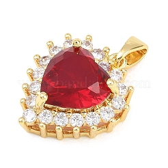 Латунные микро проложить кубического циркония подвески&nbsp;KK-K418-04B-G