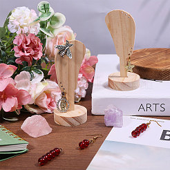 2 шт. настольный органайзер для сережек из дерева в форме уха для ювелирной витрины&nbsp;ODIS-CA0001-32A