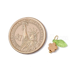 10 шт. подвески в виде цветка яшмы с натуральным рисунком&nbsp;PALLOY-JF03765-05