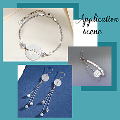 50 шт. 5 стиля ручной полировки из нержавеющей стали 304 соединительные подвески&nbsp;STAS-UN0035-89