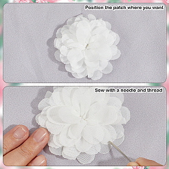 12 Stück 3D-Chiffon-Blume&nbsp;DIY-GF0012-47C