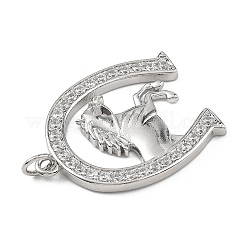 Pendentifs en laiton zircon cubique transparent&nbsp;KK-B177-05C-P