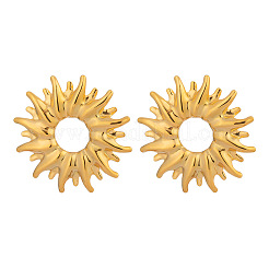 Серьги-гвоздики в форме солнца из нержавеющей стали 304 NA9410