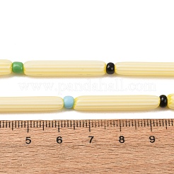 Perline a spina di pesce realizzate a mano con la tecnica del lampwork&nbsp;LAMP-Z019-01-21