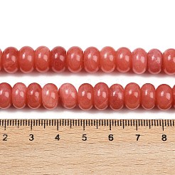 Окрашенные природные белый нефрит бисер пряди&nbsp;G-G107-A27-01