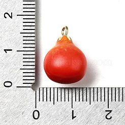 Латунные подвески из акрила OACR-R006-04G