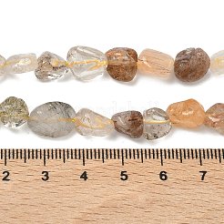 Нити бусин из натурального рутилированного кварца&nbsp;G-Z126-A02