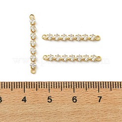 Verbindungsanhänger mit durchsichtigem Zirkonia-Pavé aus Messing&nbsp;XGRQ3P195-639G