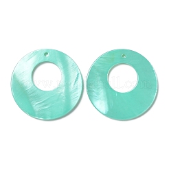 Pendentifs en coquille d'eau douce naturelle peints à la bombe&nbsp;LS-BSHE-P033-16D