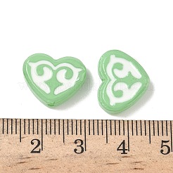 Окрашенные и запеченные стеклянные бусины LAMP-D004-02E