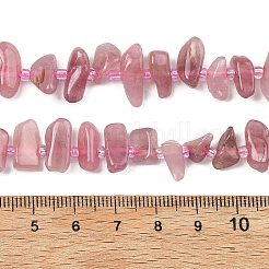 Природного розового кварца нитей бисера&nbsp;G-F821-A02-01
