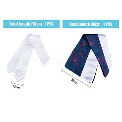 1шт полиэстеровый капюшон для выпускного платья&nbsp;AJEW-FH0003-25A