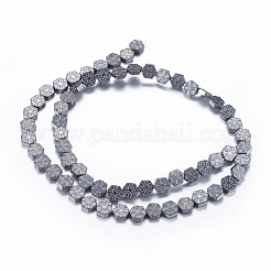 No magnético hematites sintética abalorios hebras&nbsp;G-P338-08A-6x6mm