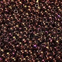 トーホー 8/0ラウンドビーズ  日本製シードビーズ  （514)つの高メタリックジプシーゴールド  3mm  穴：1mm  約222個/10g&nbsp;X-SEED-TR08-0514