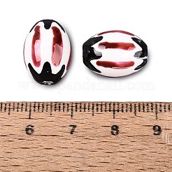 Perles en porcelaine manuelles&nbsp;PORC-Q007-08C
