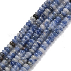 Натуральное синее пятно нитки из бисера яшмы G-L635-A12-4x2mm