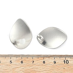 Серьги-гвоздики из нержавеющей стали 304 EJEW-D319-09B-P