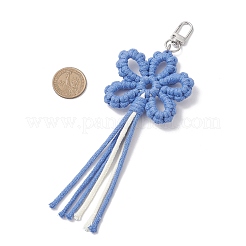 Подвески из хлопковых ниток с цветами HJEW-TA00399-02