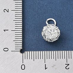 Latón micro pavimenta claro cubic zirconia encantos&nbsp;CU-CBABB5B-10S