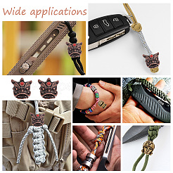 Открытый инструмент edc латунная парашютная веревка европейские бусины&nbsp;LS-KK-WH0081-44A-R